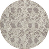 Piper Looms Chantille Abstract ACN969 Taupe Machine Washable Area Rug Round Main Image