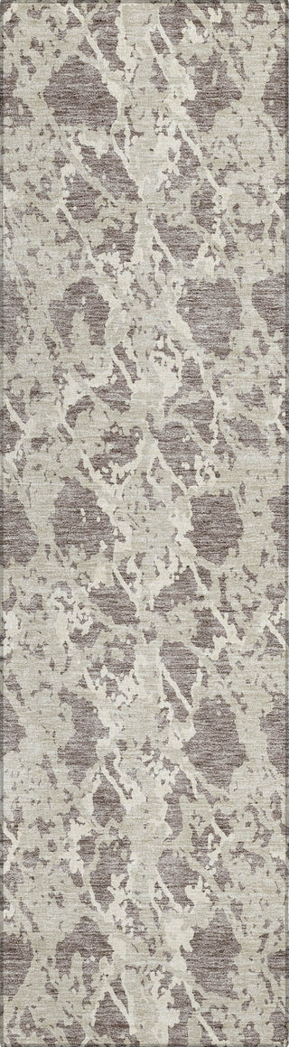 Piper Looms Chantille Abstract ACN969 Taupe Machine Washable Area Rug Runner Main Image