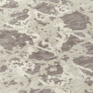 Piper Looms Chantille Abstract ACN969 Taupe Machine Washable Area Rug Swatch Image