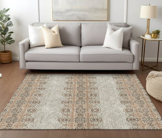Piper Looms Chantille Southwest ACN970 Brown Machine Washable Area Rug Lifestyle Image Feature