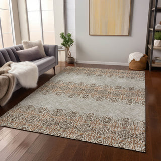Piper Looms Chantille Southwest ACN970 Brown Machine Washable Area Rug Lifestyle Image Feature