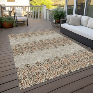 Piper Looms Chantille Southwest ACN970 Brown Machine Washable Area Rug Outdoor Lifestyle Image Feature