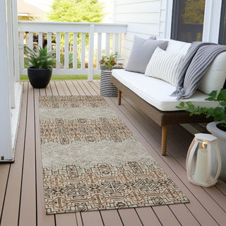 Piper Looms Chantille Southwest ACN970 Brown Machine Washable Area Rug Runner Outdoor Lifestyle Image Feature