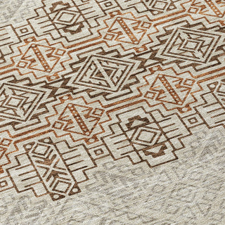 Piper Looms Chantille Southwest ACN970 Brown Machine Washable Area Rug Swatch Image