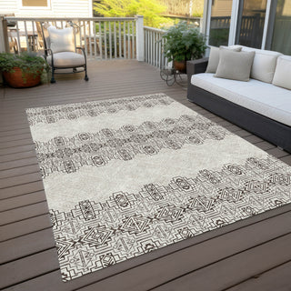 Piper Looms Chantille Southwest ACN970 Chocolate Machine Washable Area Rug Outdoor Lifestyle Image Feature