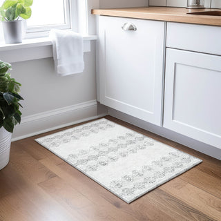 Piper Looms Chantille Southwest ACN970 Gray Machine Washable Area Rug Scatter Lifestyle Image Feature