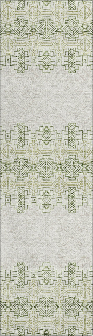 Piper Looms Chantille Southwest ACN970 Green Machine Washable Area Rug Runner Main Image