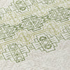 Piper Looms Chantille Southwest ACN970 Green Machine Washable Area Rug Swatch Image