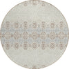 Piper Looms Chantille Southwest ACN970 Ivory Machine Washable Area Rug Round Main Image