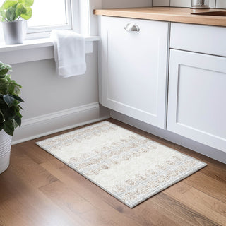 Piper Looms Chantille Southwest ACN970 Ivory Machine Washable Area Rug Scatter Lifestyle Image Feature