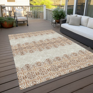 Piper Looms Chantille Southwest ACN970 Paprika Machine Washable Area Rug Outdoor Lifestyle Image Feature