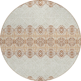 Piper Looms Chantille Southwest ACN970 Paprika Machine Washable Area Rug Round Main Image
