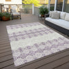 Piper Looms Chantille Southwest ACN970 Purple Machine Washable Area Rug Outdoor Lifestyle Image Feature