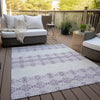 Piper Looms Chantille Southwest ACN970 Purple Machine Washable Area Rug Outdoor Lifestyle Image Feature