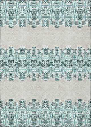 Piper Looms Chantille Southwest ACN970 Teal Machine Washable Area Rug main image