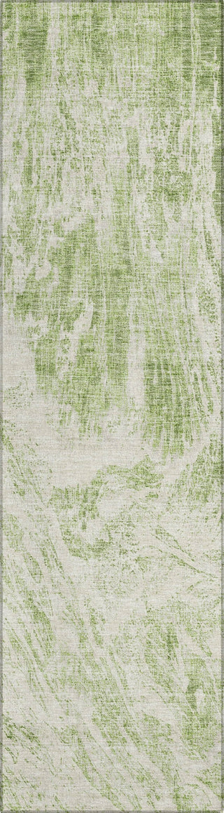 Piper Looms Chantille Abstract ACN971 Aloe Machine Washable Area Rug Runner Main Image