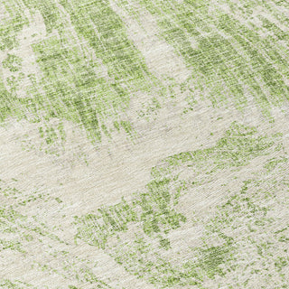 Piper Looms Chantille Abstract ACN971 Aloe Machine Washable Area Rug Swatch Image