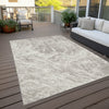 Piper Looms Chantille Abstract ACN971 Beige Machine Washable Area Rug Outdoor Lifestyle Image Feature