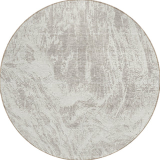 Piper Looms Chantille Abstract ACN971 Beige Machine Washable Area Rug Round Main Image
