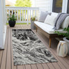 Piper Looms Chantille Abstract ACN971 Black Machine Washable Area Rug Runner Outdoor Lifestyle Image Feature