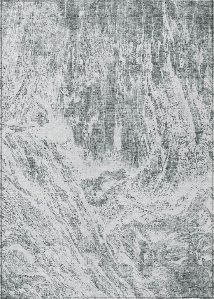 Piper Looms Chantille Abstract ACN971 Gray Machine Washable Area Rug main image