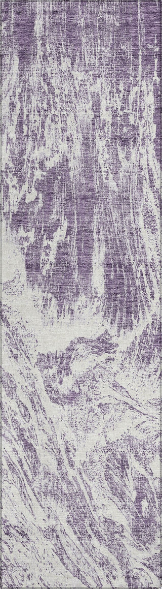 Piper Looms Chantille Abstract ACN971 Purple Machine Washable Area Rug Runner Main Image
