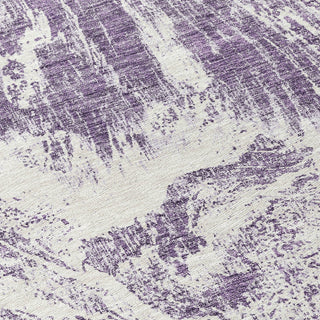 Piper Looms Chantille Abstract ACN971 Purple Machine Washable Area Rug Swatch Image