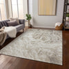 Piper Looms Chantille Abstract ACN971 Taupe Machine Washable Area Rug Lifestyle Image Feature