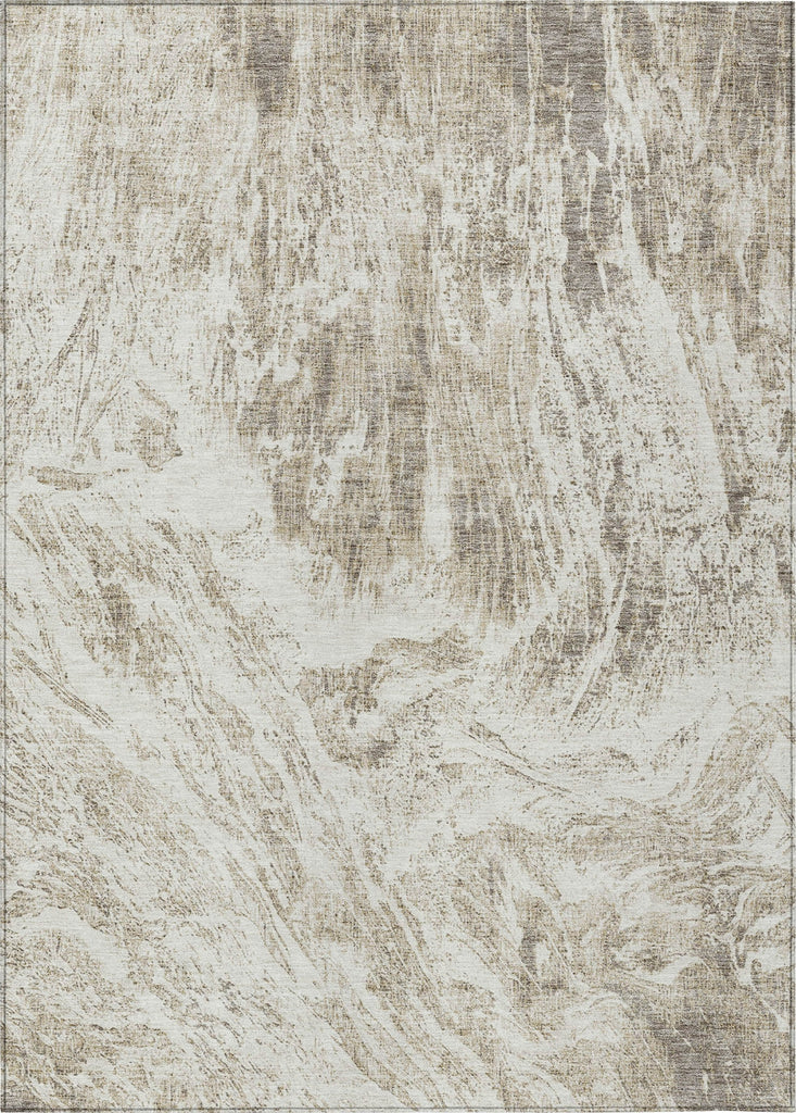 Piper Looms Chantille Abstract ACN971 Taupe Machine Washable Area Rug main image
