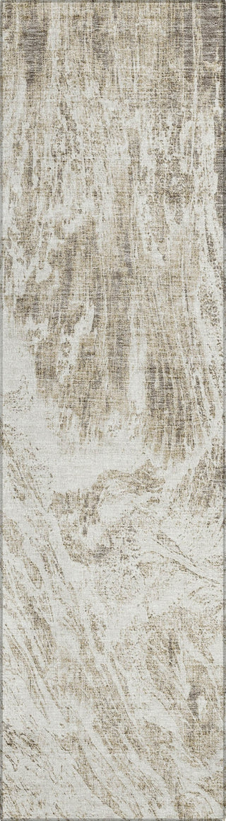 Piper Looms Chantille Abstract ACN971 Taupe Machine Washable Area Rug Runner Main Image