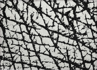 Piper Looms Chantille Abstract ACN972 Black Machine Washable Area Rug Scatter Main Image