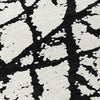 Piper Looms Chantille Abstract ACN972 Black Machine Washable Area Rug Swatch Image