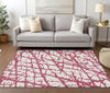 Piper Looms Chantille Abstract ACN972 Blush Machine Washable Area Rug Lifestyle Image Feature