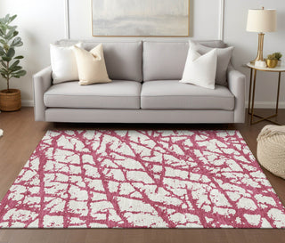 Piper Looms Chantille Abstract ACN972 Blush Machine Washable Area Rug Lifestyle Image Feature