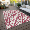 Piper Looms Chantille Abstract ACN972 Blush Machine Washable Area Rug Outdoor Lifestyle Image Feature