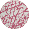 Piper Looms Chantille Abstract ACN972 Blush Machine Washable Area Rug Round Main Image