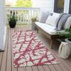 Piper Looms Chantille Abstract ACN972 Blush Machine Washable Area Rug Runner Outdoor Lifestyle Image Feature