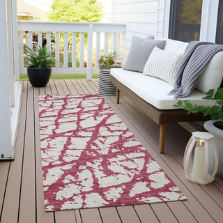 Piper Looms Chantille Abstract ACN972 Blush Machine Washable Area Rug Runner Outdoor Lifestyle Image Feature
