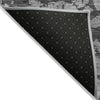 Piper Looms Chantille Abstract ACN972 Gray Machine Washable Area Rug Backing Image