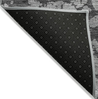 Piper Looms Chantille Abstract ACN972 Gray Machine Washable Area Rug Backing Image