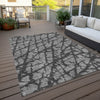 Piper Looms Chantille Abstract ACN972 Gray Machine Washable Area Rug Outdoor Lifestyle Image Feature