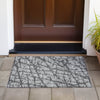 Piper Looms Chantille Abstract ACN972 Gray Machine Washable Area Rug Scatter Outdoor Lifestyle Image Feature