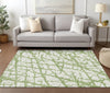 Piper Looms Chantille Abstract ACN972 Green Machine Washable Area Rug Lifestyle Image Feature