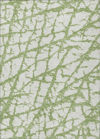 Piper Looms Chantille Abstract ACN972 Green Machine Washable Area Rug main image