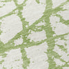 Piper Looms Chantille Abstract ACN972 Green Machine Washable Area Rug Swatch Image