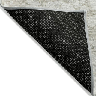 Piper Looms Chantille Abstract ACN972 Ivory Machine Washable Area Rug Backing Image