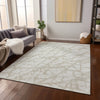 Piper Looms Chantille Abstract ACN972 Ivory Machine Washable Area Rug Lifestyle Image Feature