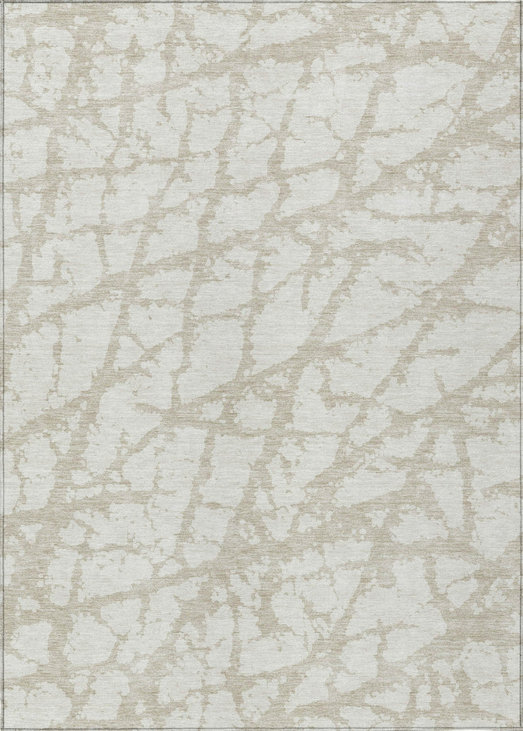 Piper Looms Chantille Abstract ACN972 Ivory Machine Washable Area Rug main image