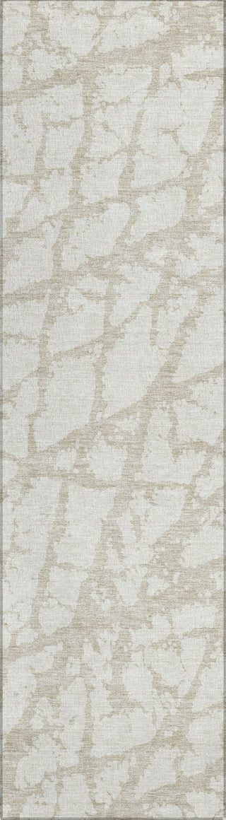 Piper Looms Chantille Abstract ACN972 Ivory Machine Washable Area Rug Runner Main Image