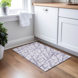 Piper Looms Chantille Abstract ACN972 Lavender Machine Washable Area Rug Scatter Lifestyle Image Feature